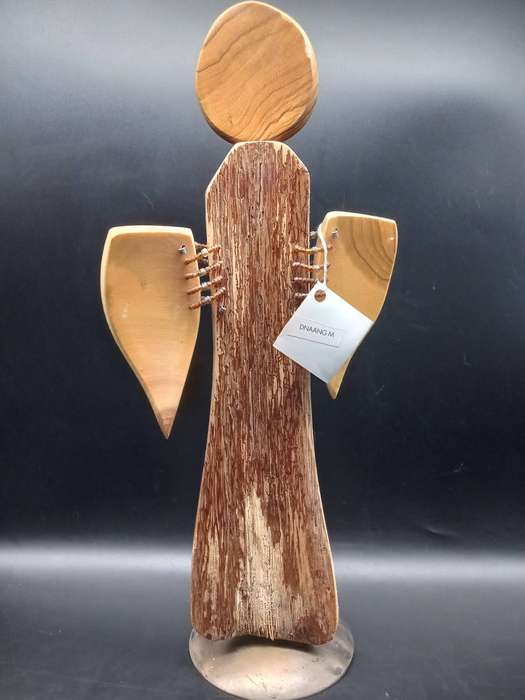 Vintage! Wooden Angel Statue 36cm Tall (2 AVAILABLE, BID PER ITEM)