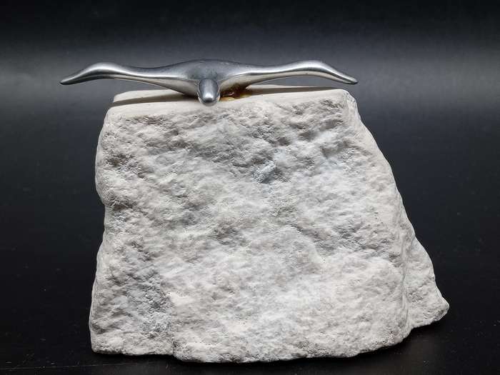 Vintage! 1990s Hoselton Aluminum Bird Sculpture