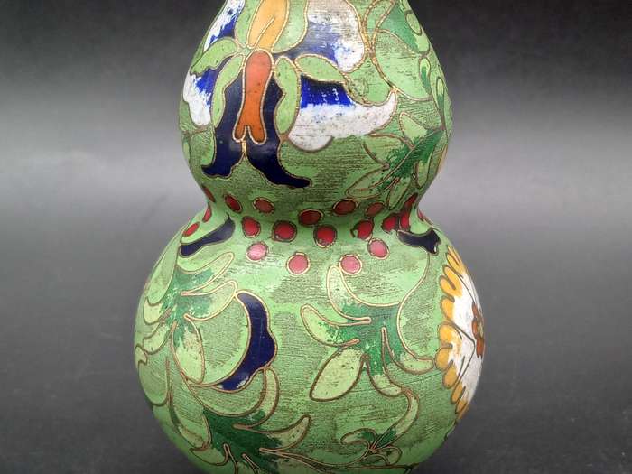 Vintage! Chinese - Cloisonné - Double Gourd - Snuff Bottle