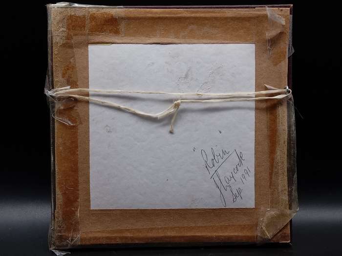 Vintage! Framed -Straw Art- Robin On A Branch