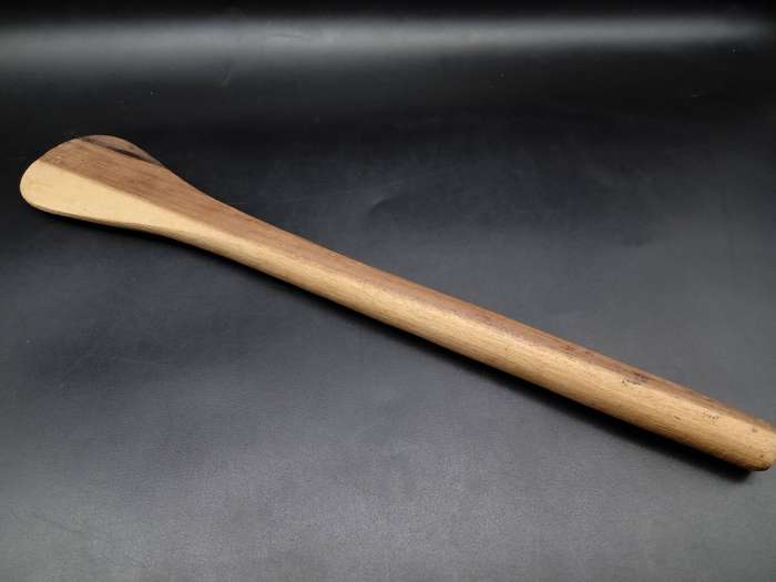 Vintage! Wooden Hand Carved Spatula Spoons / Salad Set