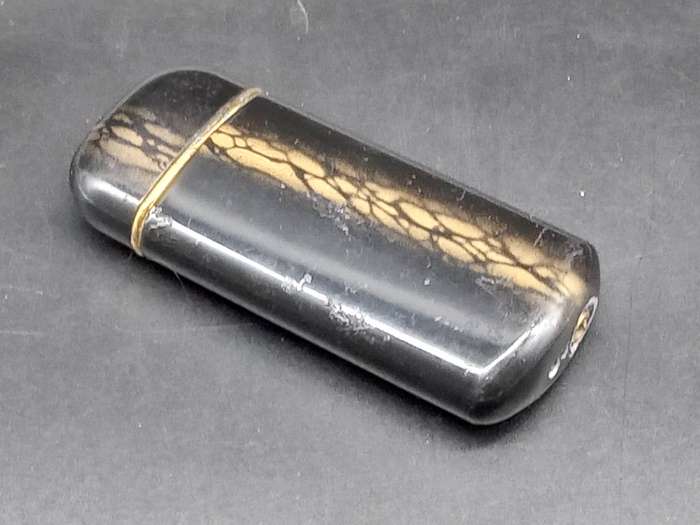 Vintage! Butane - Cigar Lighter - Black Gold Striker