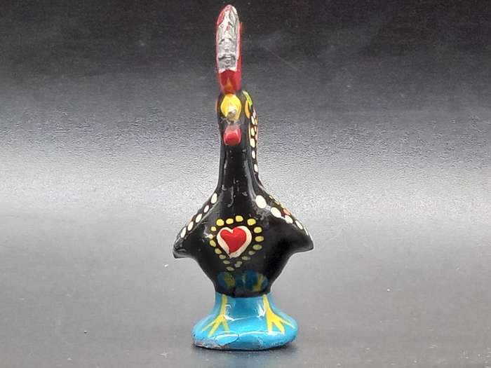 Vintage! - Portugal`s  - Mod Ceramic Art - Hand Painted - Pair of Barcelos Roosters