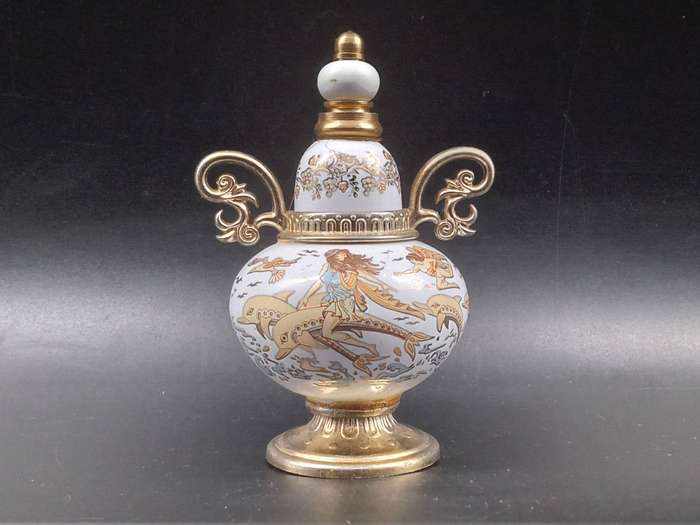 Vintage! - Greece - Pallini Attiki -  Hand Made - Venus Type  - Perfume Bottle (Empty)