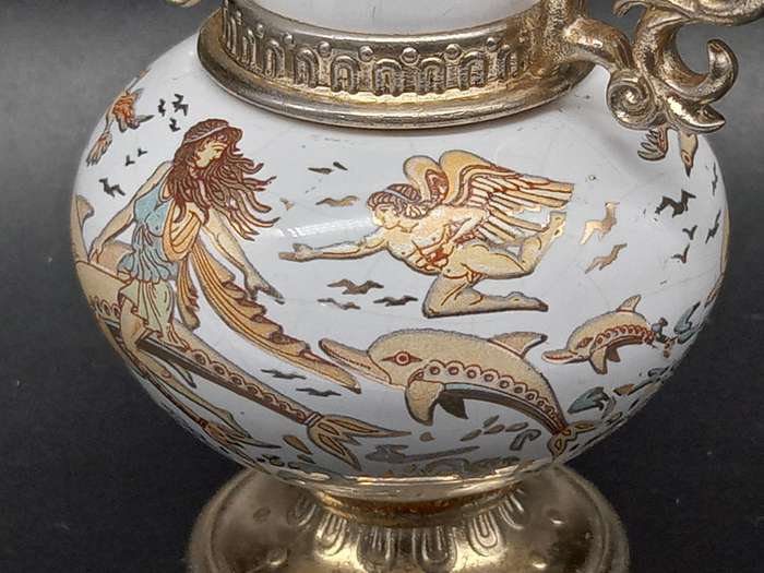 Vintage! - Greece - Pallini Attiki -  Hand Made - Venus Type  - Perfume Bottle (Empty)