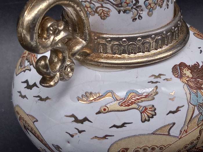 Vintage! - Greece - Pallini Attiki -  Hand Made - Venus Type  - Perfume Bottle (Empty)