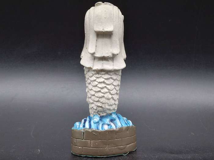 Vintage! Singapore - Souvenir - Merlion - Lion - Resin Statue
