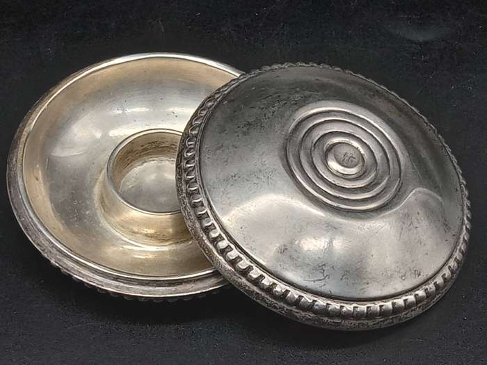 Vintage! Judaica - Silver Plated Brass - Traveling Shabbat Candle Holders