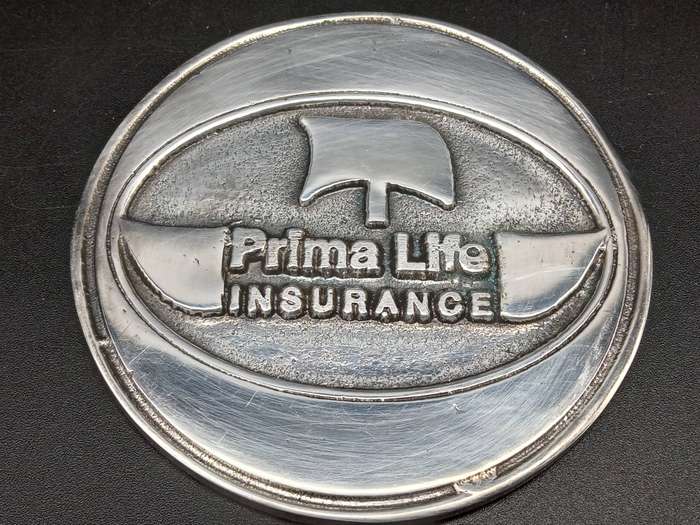 Vintage! Silver Smiths - Silver Plated - Prima Life Insurance - Coaster