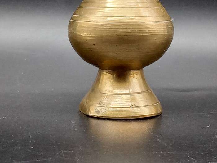 Vintage! Miniature Ornate Brass Sprinkler Rose Water Bottle.