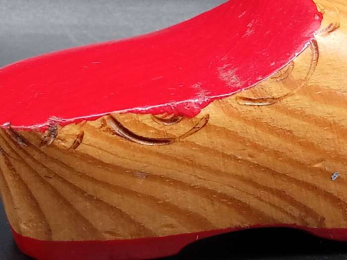 Vintage! Holland - Hand Carved - Wooden - Clog or Klomp Ornament