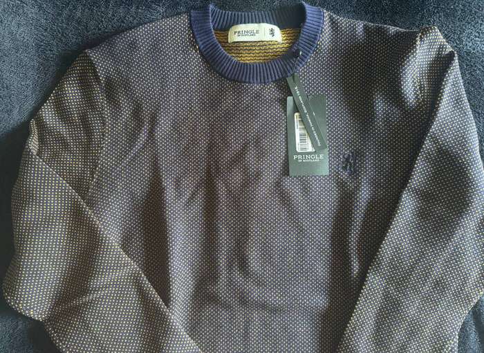Brand New Original Pringle of Scotland MKNI1012 Crew Neck XL