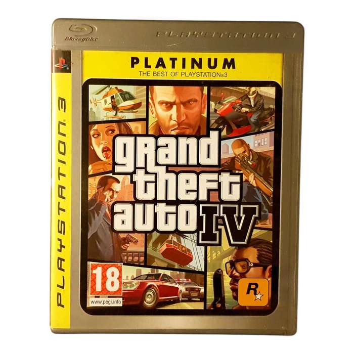 Grand Theft Auto IV Platinum PS3 Game Complete in Box Rockstar Open World Classic
