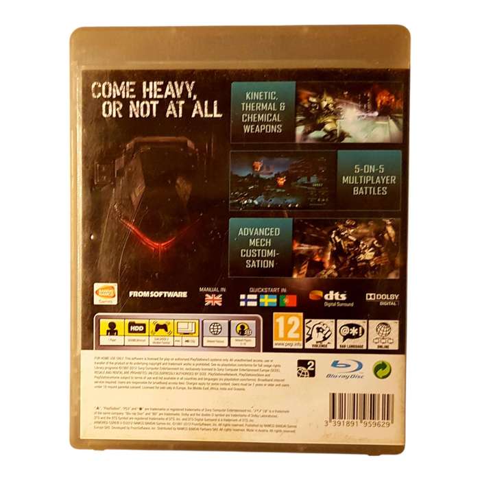 Armored Core: V PS3 Game Very Good Condition Complete in Box