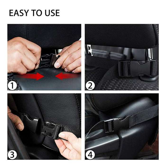 Car Backseat Organizer with 10 inch Clear Tablet Holder Waterproof Car Seat Back Protector