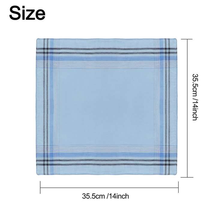 12 Pcs Handkerchiefs for Men,Classic Design Mens Handkerchiefs,Premium Fabric Handkerchief Cotton