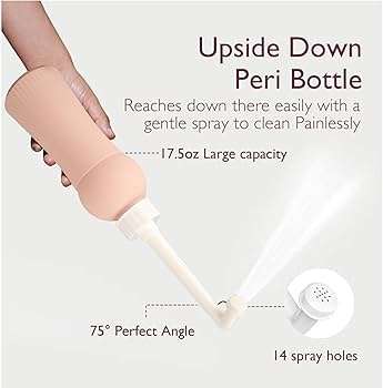 Portable Vaginal Irrigation Wash for Women 500ML Pink Bidet Intimate Cleanser