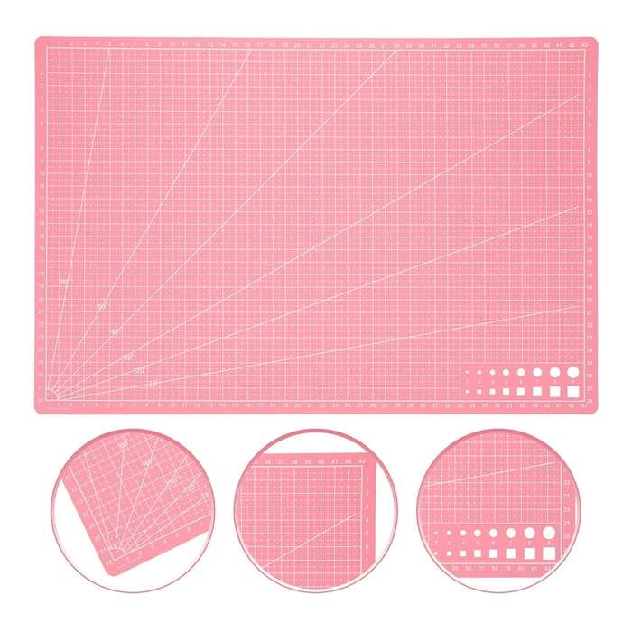 A3 Cutting Mats Cutting Pads Cut Boards for Leather Models DIY Art Project Pink|Crafts