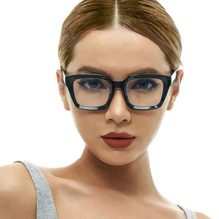 Square Thick Chunky Frame Shades for Men Women Retro Rectangle Trendy Unisex Hip Hop Y2K Retro Simpl