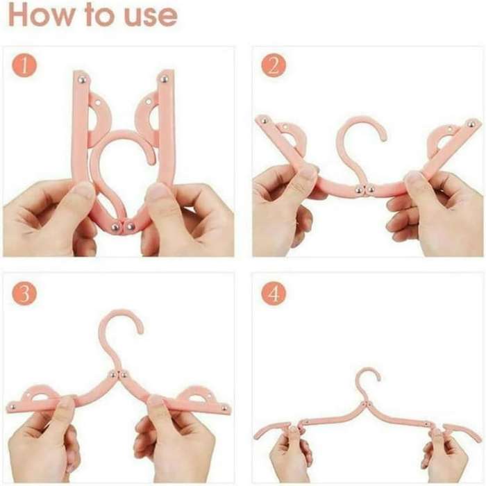 16 pcs Compact Travel Hangers  Foldable, Lightweight, and Durable Clothes Hangers for Travel
