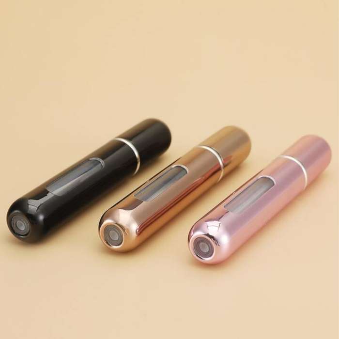 3pcs Travel Mini Perfume Refillable Atomizer Container, Portable Perfume Scent Pump Case Fragrance