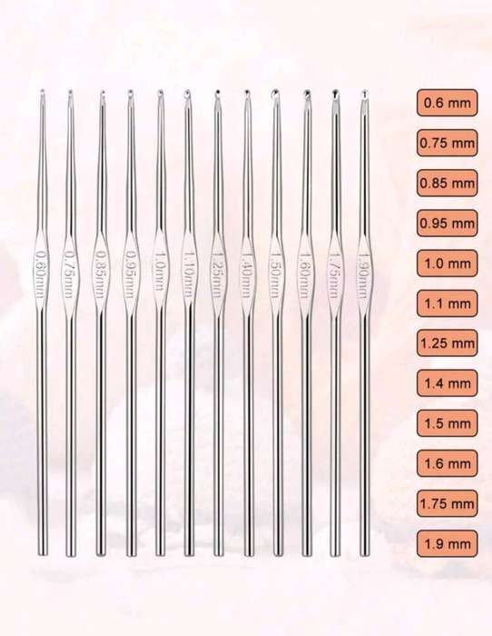 22 Pcs Crochet Hooks Set, Aluminum Handle Knitting Needles, Multicolor Crochet Needles