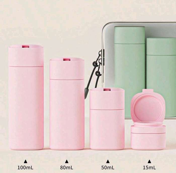 5Pcs Travel Bottles for Toiletries, Leak Proof Travel Size Toiletries, Travel Shampoo & Cond
