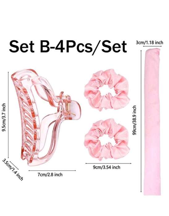 Heatless Curling Rod Headband, Heatless Hair Curling Set, No Heat Wave Hair Curlers Styling Tools