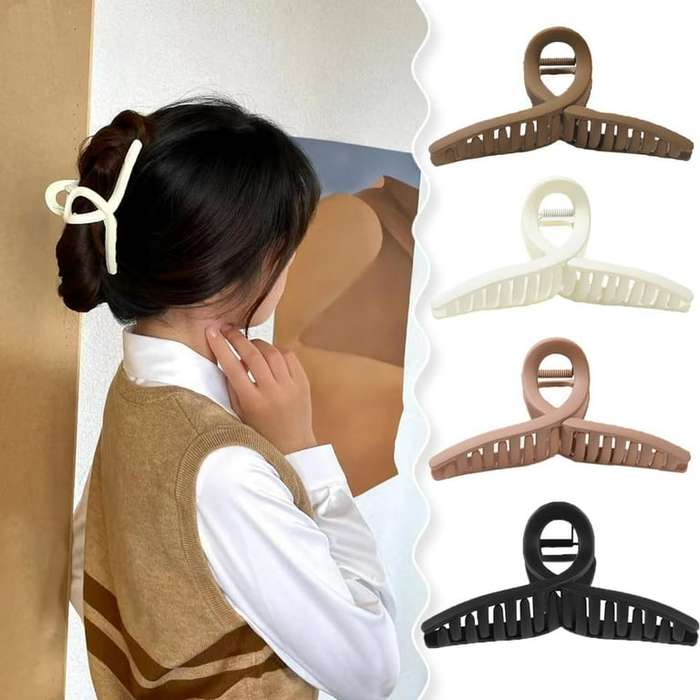 4pcs Ladies Summer Fashion Simple Hair Clips, Elegant French Twist Claw Clip, Strong Hold