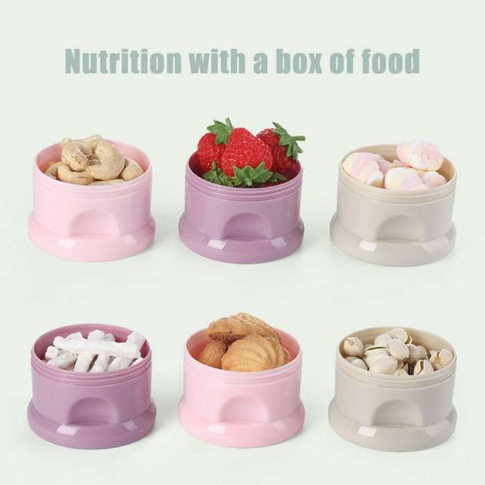 4 Layers Baby Formula Milk Powder Dispenser Infant Snack Storage Container