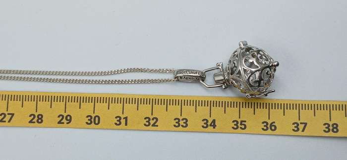 Engelsrufer Locket for Sound Ball Sterling Silver Necklace