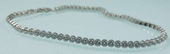 Elegant Sterling Silver Tennis Bracelet
