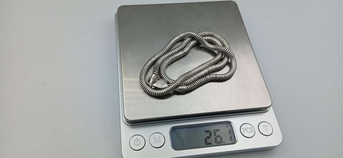 Sterling Silver Italian Snake Chain Necklace
