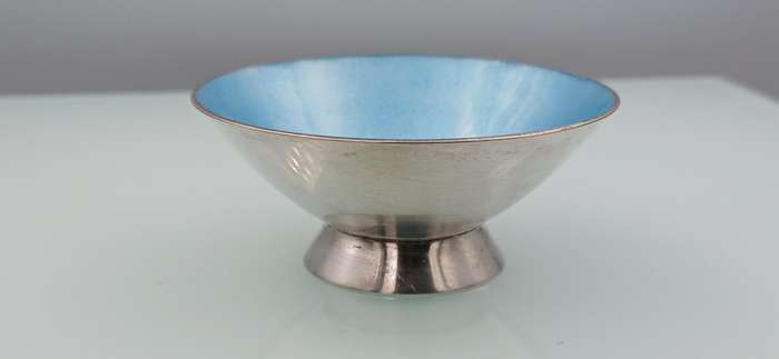 Vintage ELA Denmark 925 Enamel Open Salt Dish
