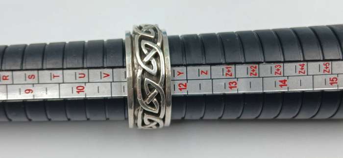 Men's Sterling Silver Celtic Knot Spinning Ring