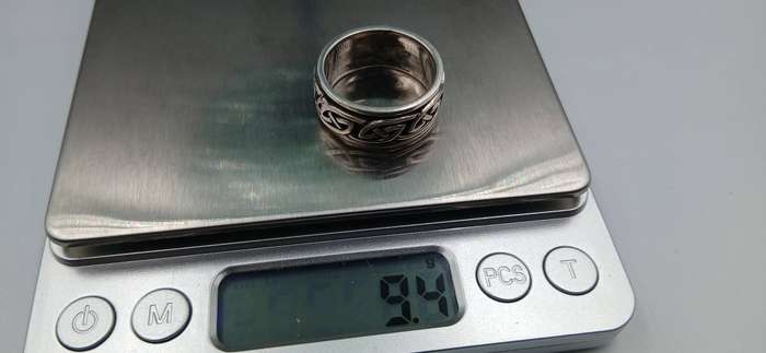 Men's Sterling Silver Celtic Knot Spinning Ring