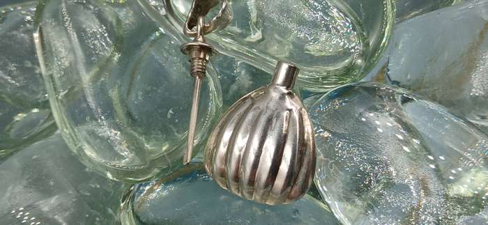 Vintage Sterling Silver Perfume Bottle Pendant