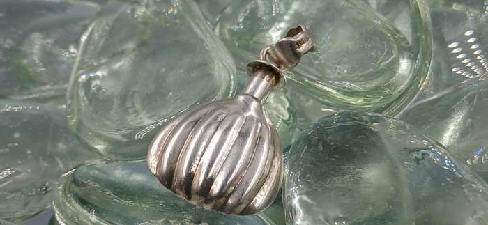 Vintage Sterling Silver Perfume Bottle Pendant