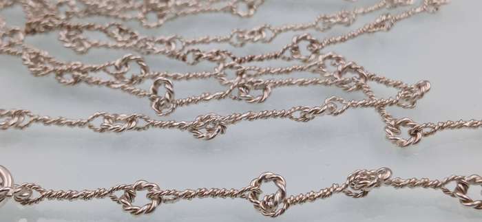 Sterling Silver Rope Chain with Knot Links