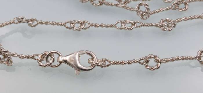 Sterling Silver Rope Chain with Knot Links