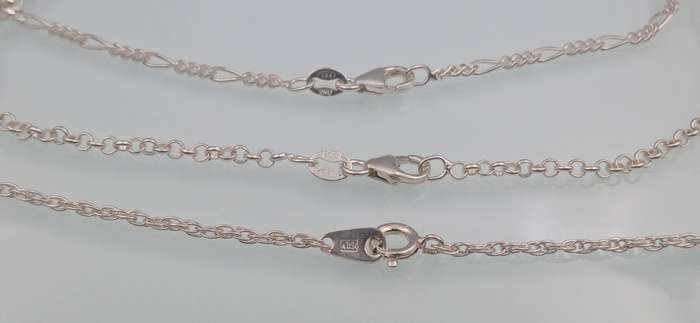 Lot of 3 Sterling Silver Chains