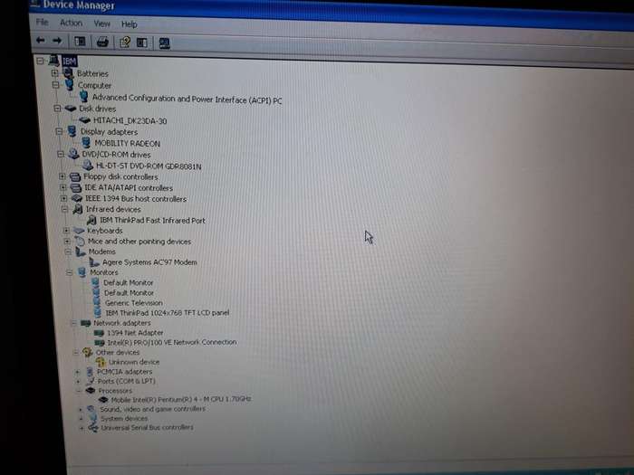 Vintage IBM Thinkpad R32 Pentium 4 Laptop