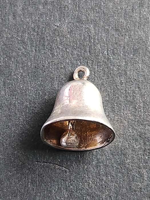 Vintage Silver Small Bell Charm 1.8g - as per photograph