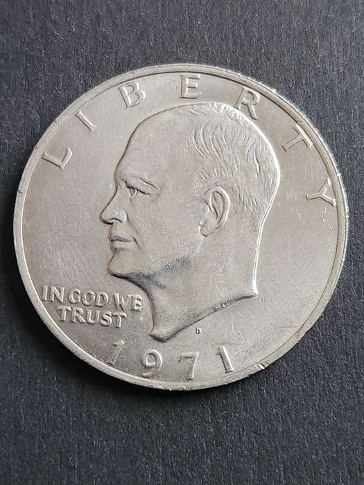 USA Eisenhower One Dollar 1971D - as per photograph
