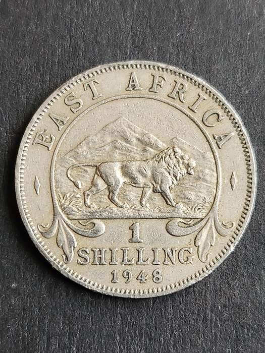East Africa One Shilling 1948 .250 Silver