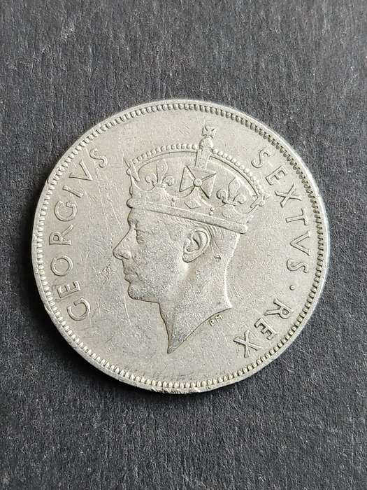 East Africa One Shilling 1949 .250 Silver