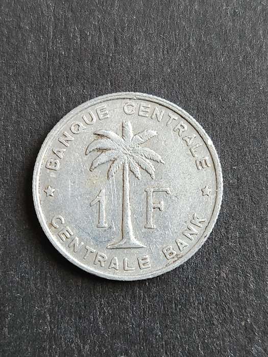 Belgium Congo One Franc 1957