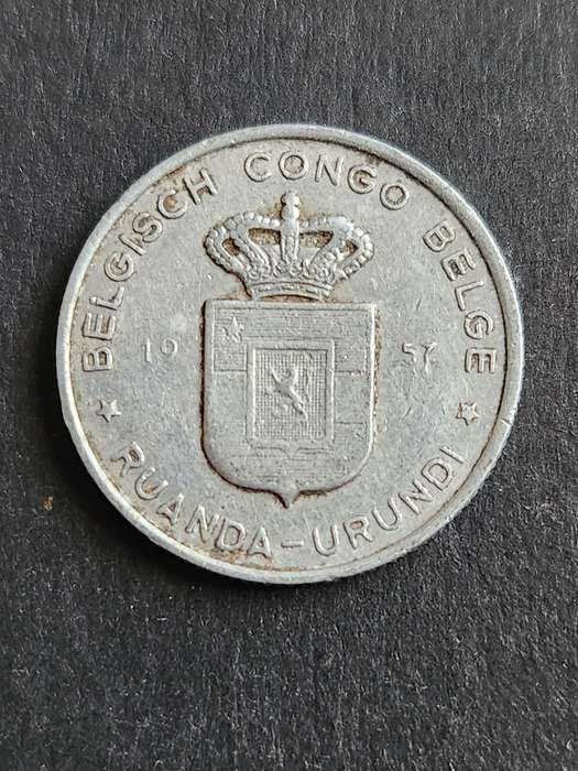 Belgium Congo One Franc 1957
