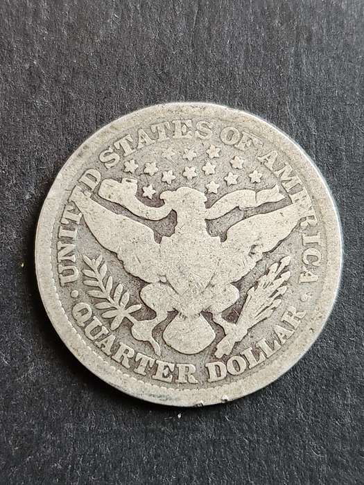 USA Liberty Barber Silver 1/4 Dollar 1899