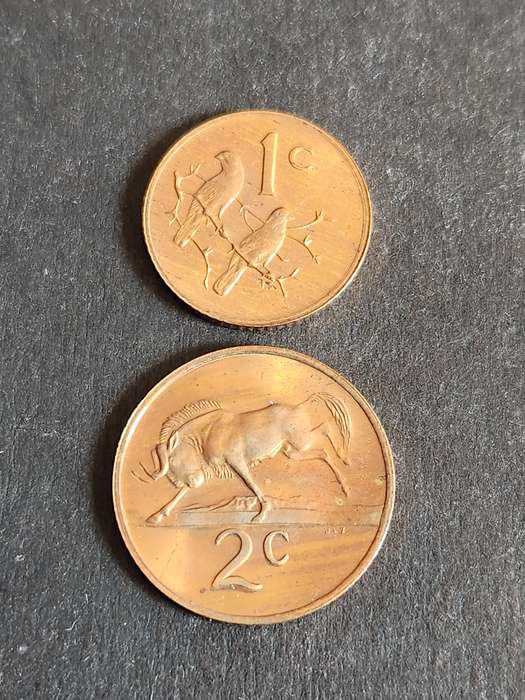 Republic One and Two Cents 1980 Proof